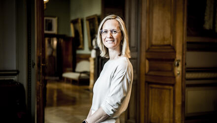 Kamerlid Frieda Gijbels (N-VA) leeszaal